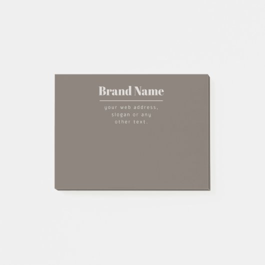 ダッはっきりしたクモダン&ライトベージュブランドまたはビジネス ポストイット (正面)