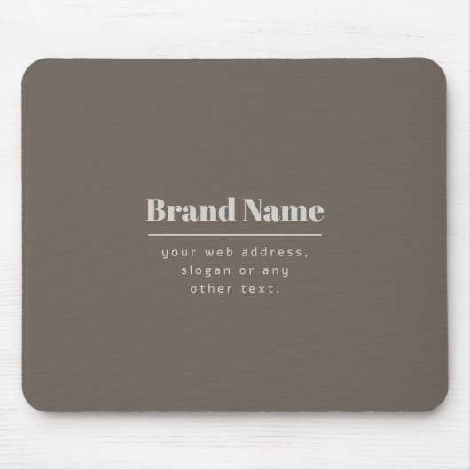 ダッはっきりしたクモダン&ライトベージュブランドまたはビジネス マウスパッド (正面)