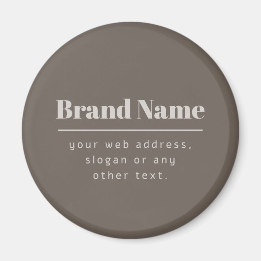 ダッはっきりしたクモダン&ライトベージュブランドまたはビジネス マグネット (正面)