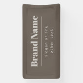 ダッはっきりしたクモダン&ライトベージュブランドまたはビジネス 横断幕 (縦)