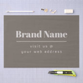 ダッはっきりしたクモダン&ライトベージュブランドまたはビジネス 薄葉紙 (クラフト)