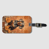 ダッエレガントシュントとマリゴールド ラゲッジタグ (正面横)