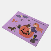 ダッカスタマイズシュントハロウィーンフォーマット ドアマット (アングル)
