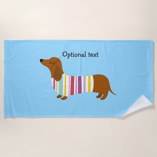 ダッカラフルシュントビーチタオル ビーチタオル (正面)