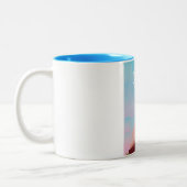 ダッカ・バングラデシュヴィンテージスタイル旅行ポスター。 ツートーンマグカップ (左)