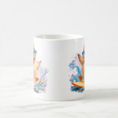ダッキーが言葉をシェアリング コーヒーマグカップ (中央)