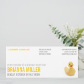 ダッキーの低俗な誕生日のパーティの招待状 招待状 (スタンド正面)