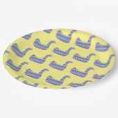 ダッキー（アヒルちゃん）ダックイエロー9" ペーパープレート (アングル)