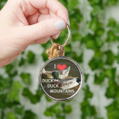 ダッキー(アヒルちゃん)ダック山。 キーホルダー (手)