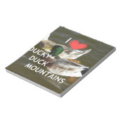 ダッキー(アヒルちゃん)ダック山。 ノートパッド (回転)