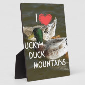 ダッキー（アヒルちゃん）ダック山。 フォトプラーク (側面)