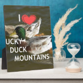 ダッキー（アヒルちゃん）ダック山。 フォトプラーク (側面)