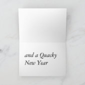 ダッキー(アヒルちゃん)ホリデーシーズンがある シーズンカード (内部)