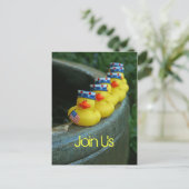 ダッキー(アヒルちゃん)独立記念日 ポストカード (スタンド正面)