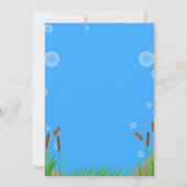 ダッキー（アヒルちゃん）誕生日招待状 招待状 (裏面)