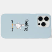 ダックおもしろいカスタム文字感じの生産性ブルー Case-Mate iPhoneケース (裏面 (横))