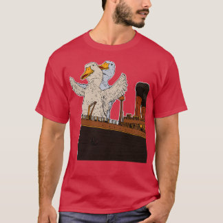 ダックおもしろいスゲーズパンミームメンズ女子おもしろいダック行く Tシャツ