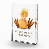 ダックおもしろいフォトブロックギフト – カスタム文字 フォトブロック (右)