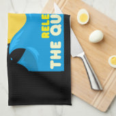 ダックおもしろい キッチンタオル (四つ折り)