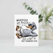 ダックおもしろい ポストカード (スタンド正面)