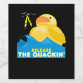 ダックおもしろい ワインラベル (シングルラベル)