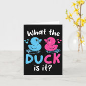 ダックとは何Itベビー性別明らかにするパーティーベビー カード (黄色い花)