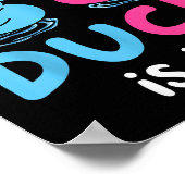 ダックとは何Itベビー性別明らかにするパーティーベビー ポスター (角)