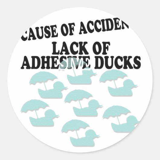 ダックの粘着性の欠如 ラウンドシール (正面)