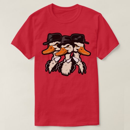 ダックを殴る Tシャツ (デザイン正面)