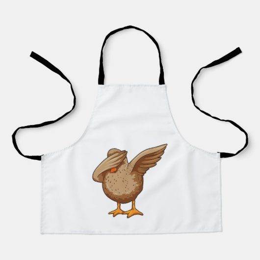 ダックアットヒップホップダンスダブ エプロン (正面)