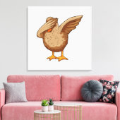 ダックアットヒップホップダンスダブ キャンバスプリント (インサイチュ (リビング))