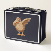 ダックアットヒップホップダンスダブ メタルランチボックス (裏面)