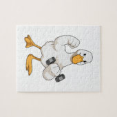 ダックアットボディビルとダンベル ジグソーパズル (横)