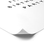 ダックウェルカムサイン、ダック1st誕生日パーティーデコール ポスター (角)