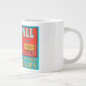 ダックウォールフードリバー梨ヴィンテージクレートラベル ジャンボコーヒーマグカップ (右)