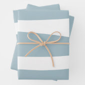 ダックエッグブルーと白のアブストラクト ラッピングペーパーシート (インサイチュ)