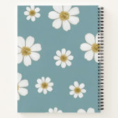 ダックエッグブルーデイジー付きオリジナル ノートブック (裏面)