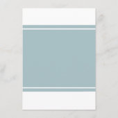 ダックエッグブルーモダンのメ結婚ニュー メニュー (裏面)