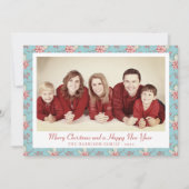 ダックエレガントエッグブルーホリー写真 シーズンカード (正面)