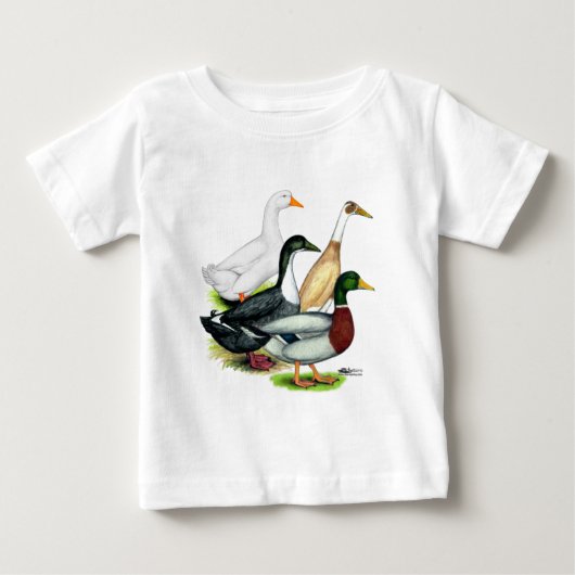 ダックカルテット ベビーTシャツ (正面)
