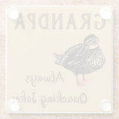 ダックガラスコースター ガラスコースター (裏面)