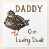 ダックガラスコースター ガラスコースター (正面)