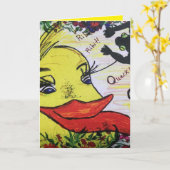 ダックキッド誕生日カード カード (黄色い花)