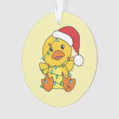 ダッククリスマスウィンターアニマルズホリデーダック オーナメント (正面)
