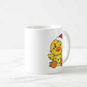 ダッククリスマスウィンターアニマルズホリデーダック コーヒーマグカップ (正面右)