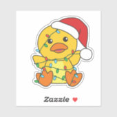 ダッククリスマスウィンターアニマルズホリデーダック シール (シート)