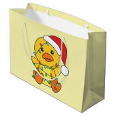 ダッククリスマスウィンターアニマルズホリデーダック ラージペーパーバッグ (裏面アングル)