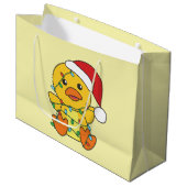 ダッククリスマスウィンターアニマルズホリデーダック ラージペーパーバッグ (正面アングル)