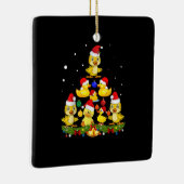 ダッククリスマスツリー セラミックオーナメント (右)
