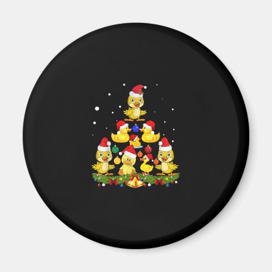 ダッククリスマスツリー マグネット (正面)